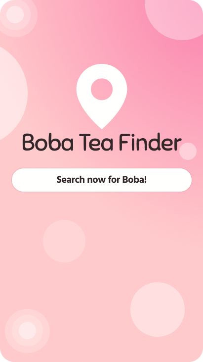 boba tea app front page