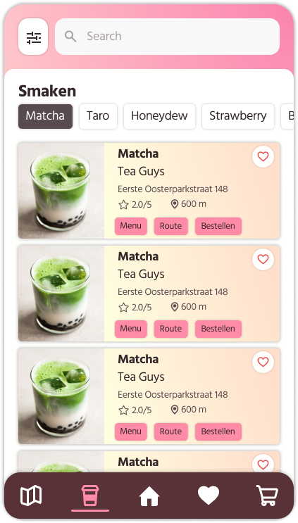 Filtering on flavour