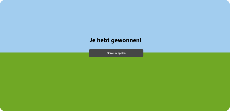 when the user wins